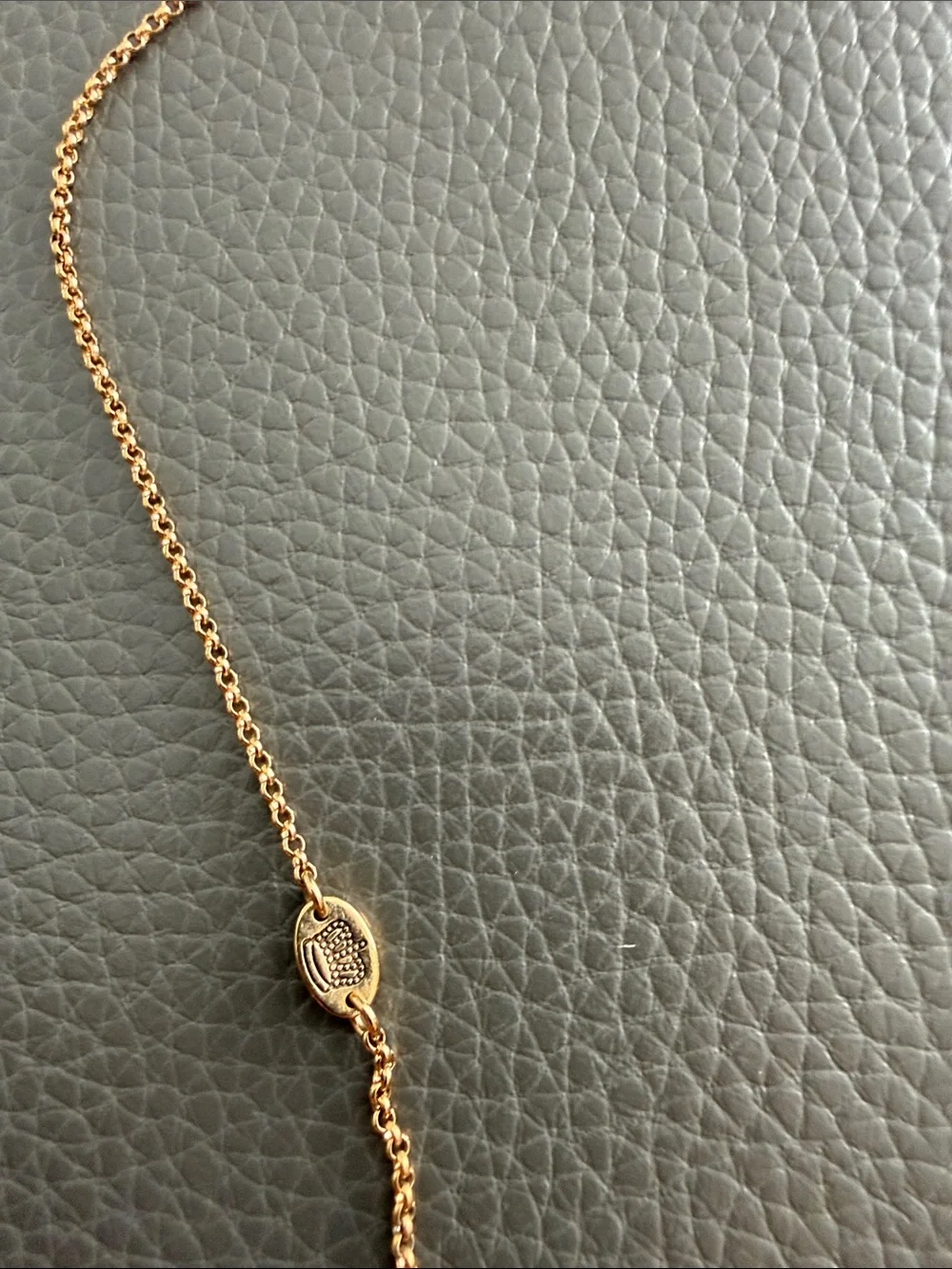 Juicy Couture Rose Gold Tone Necklace with Pink Crystal Heart Pendant